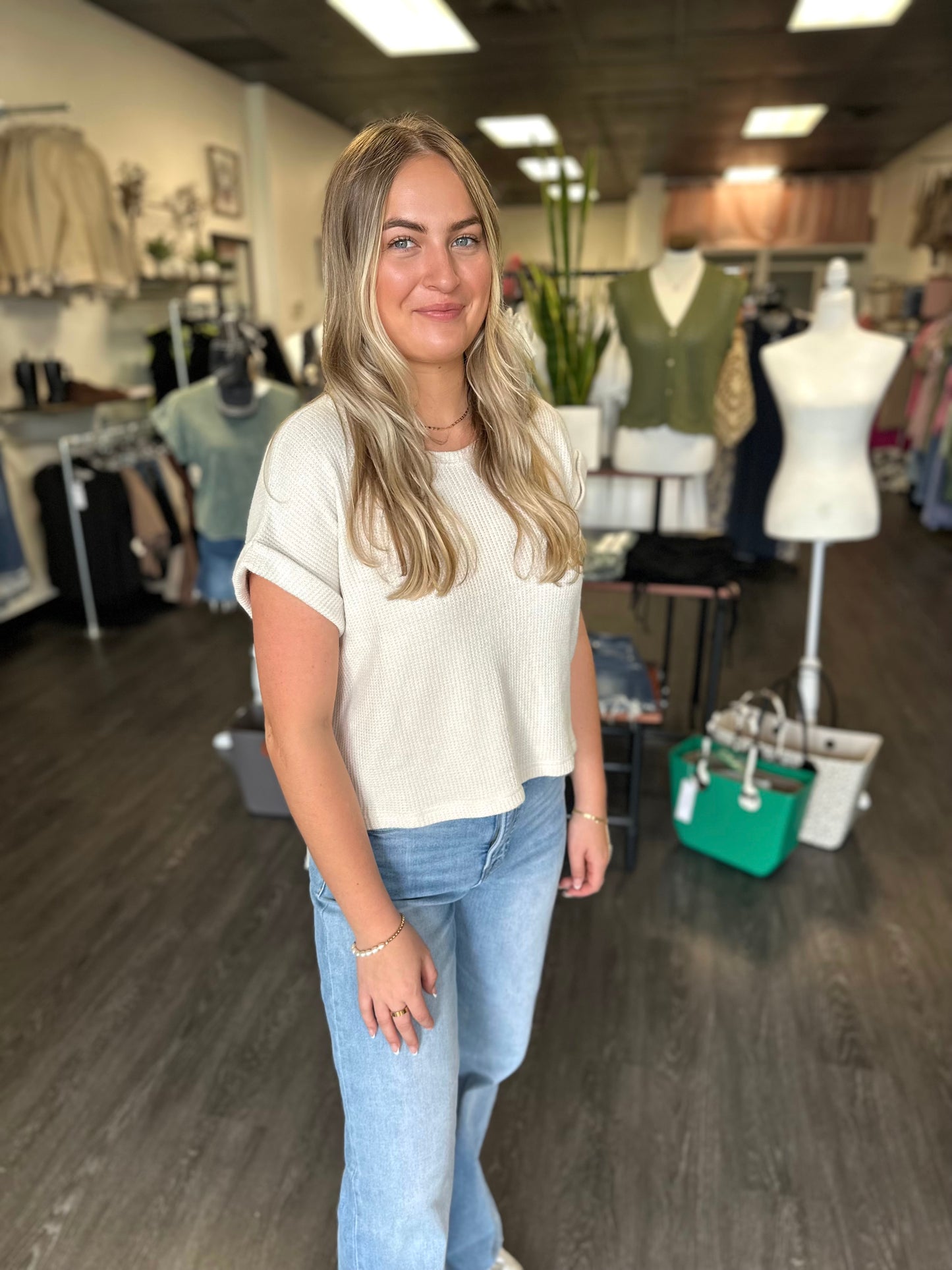 Casual Grace Short Sleeve Top