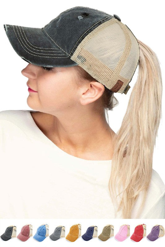 CC Mesh Back Pony Cap