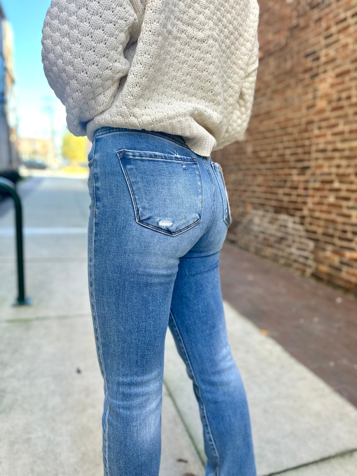 Risen Markham High Rise Ankle Straight Jeans