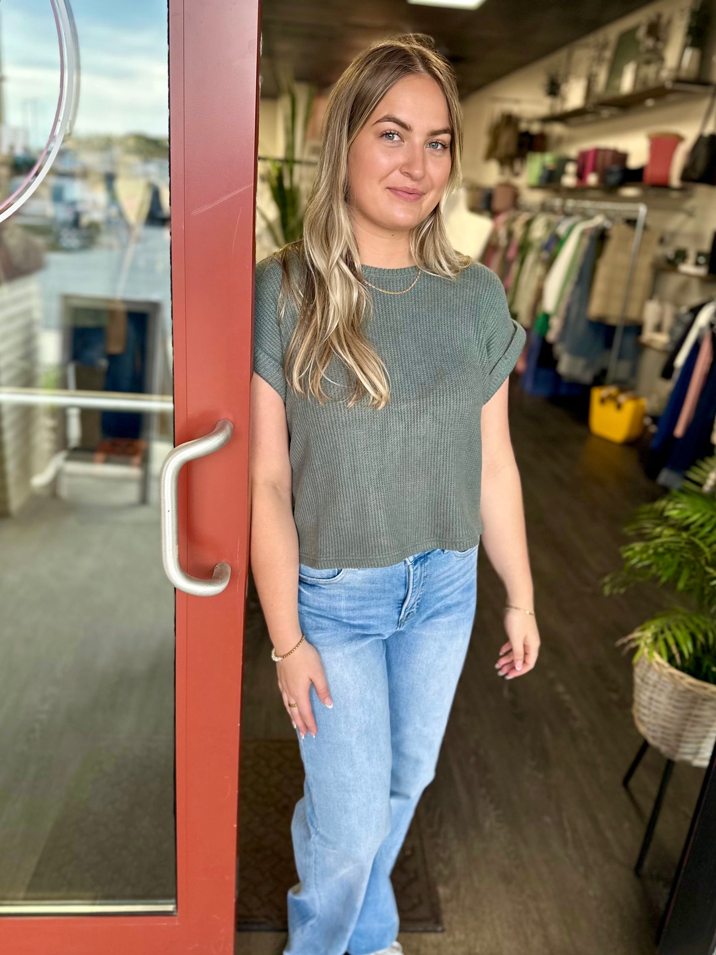 Casual Grace Short Sleeve Top