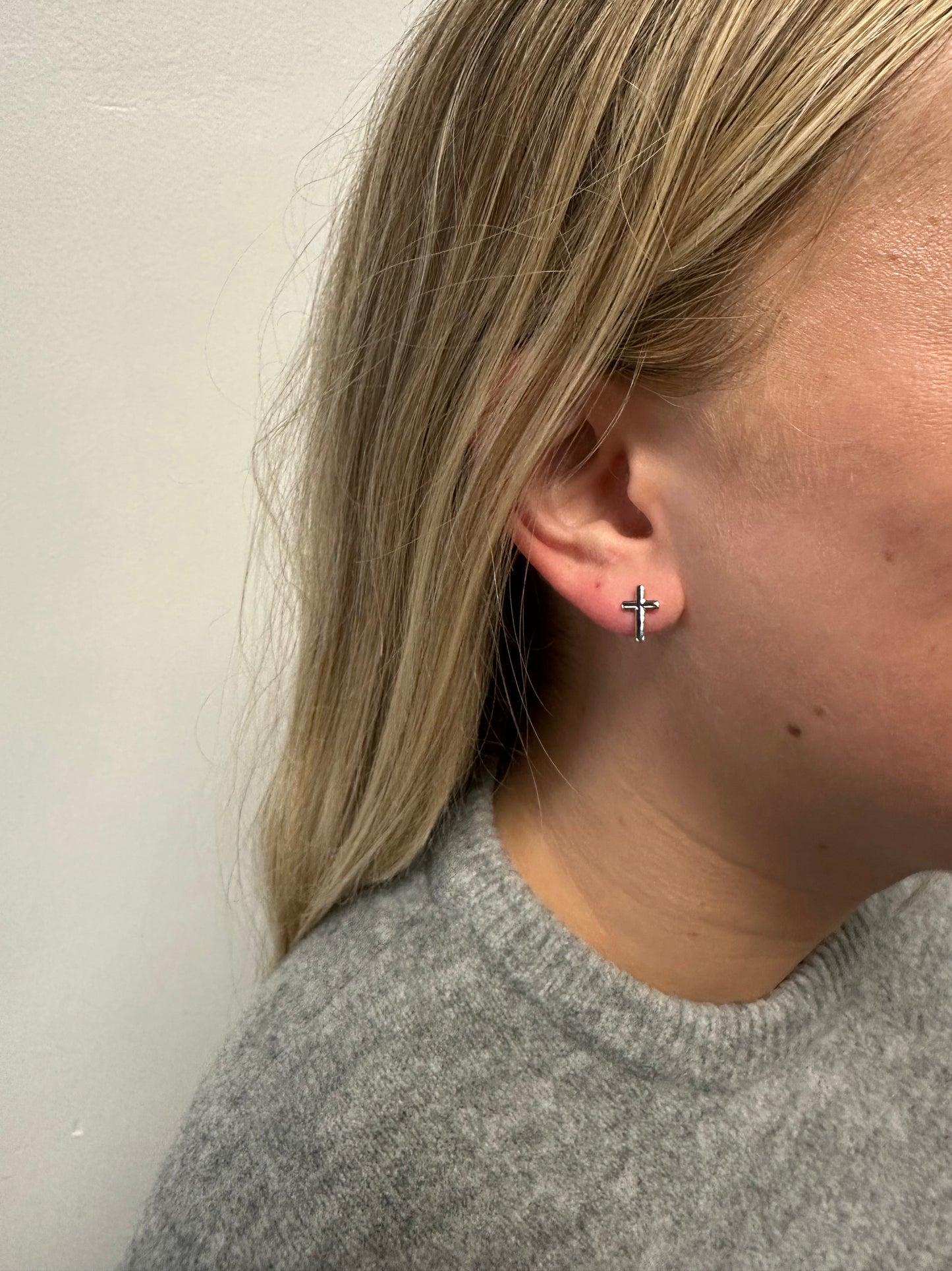 Cross Stud Earrings