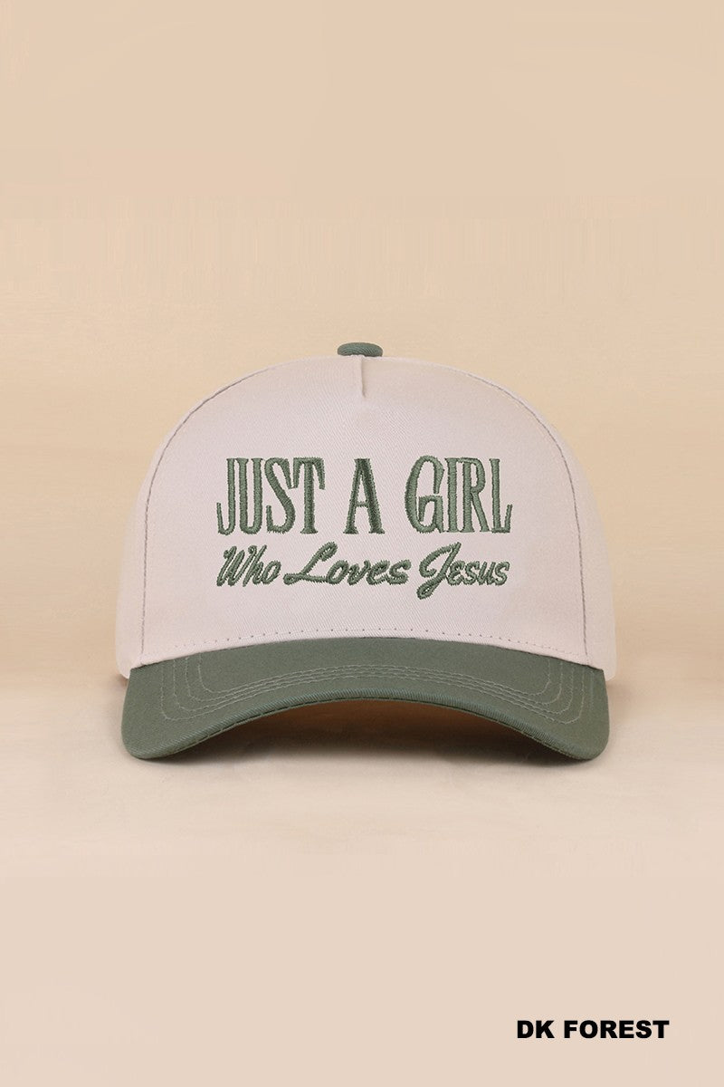 Just A Girl Who Loves Jesus Hat