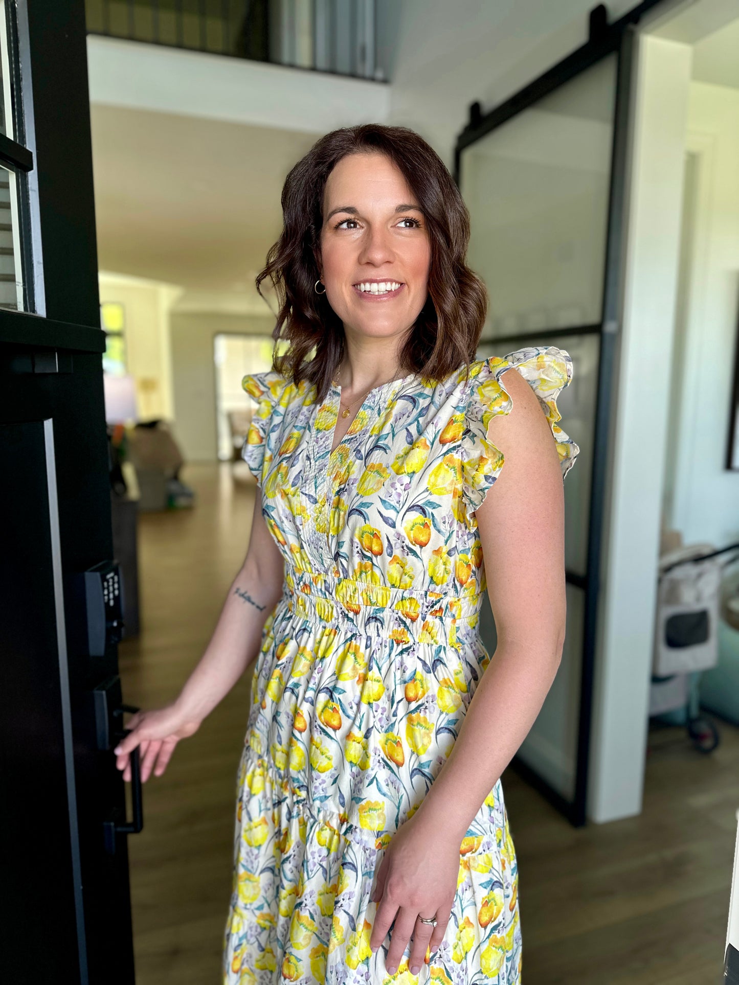 Maytown Floral Midi Dress