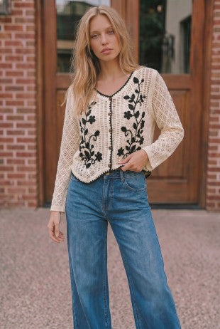 Duluth Embroidered Cardigan