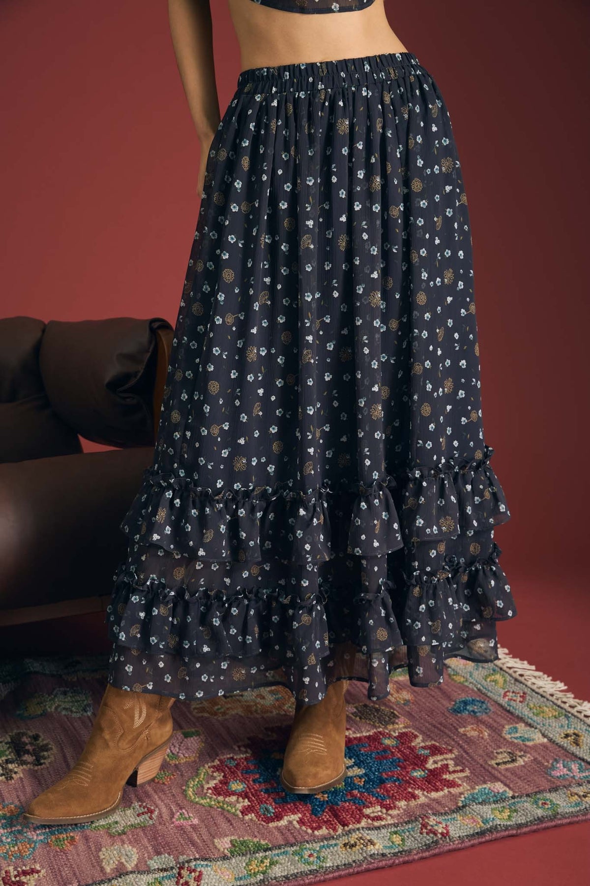 Coral Springs Floral Skirt
