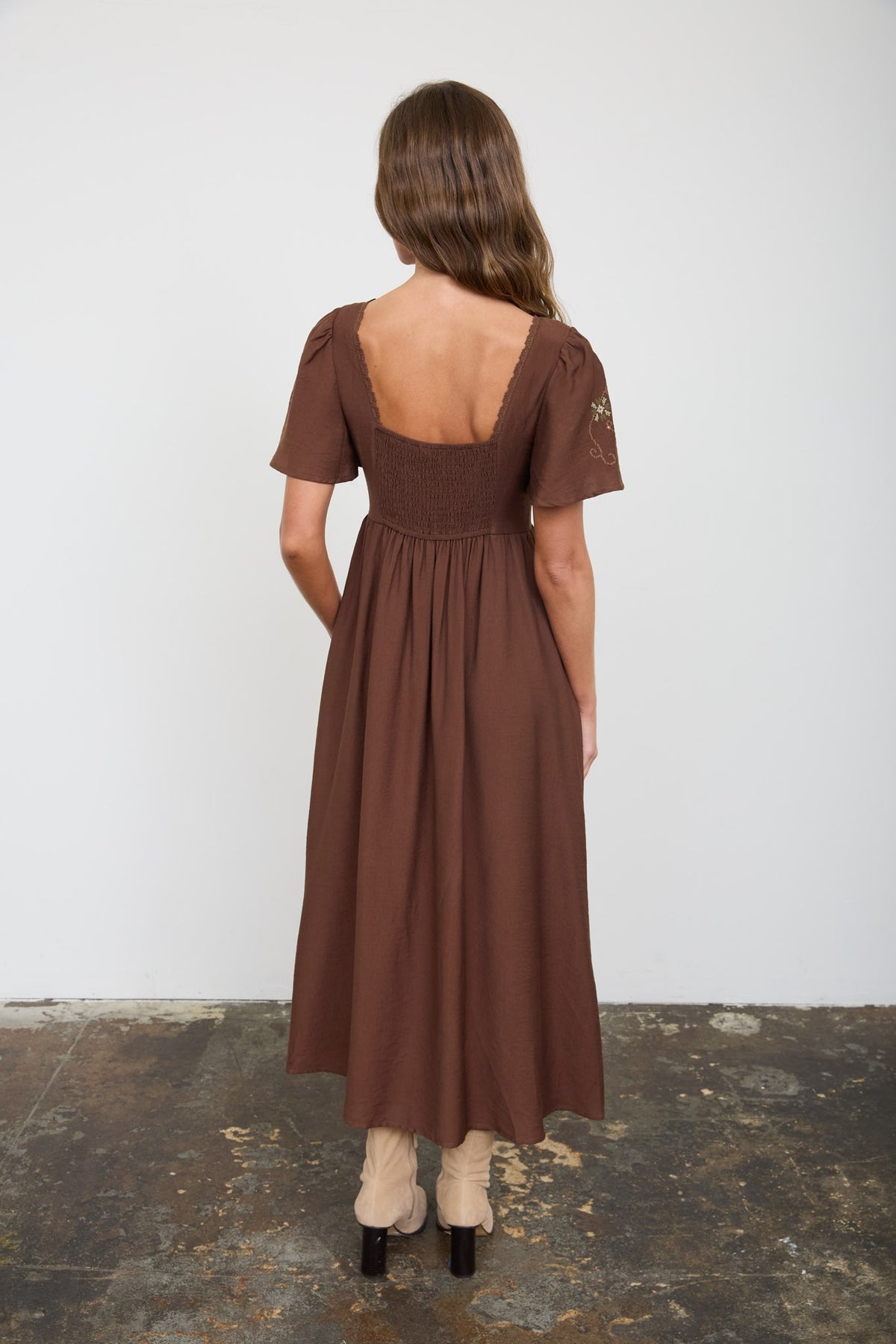 Caledonia Embroidered Dress