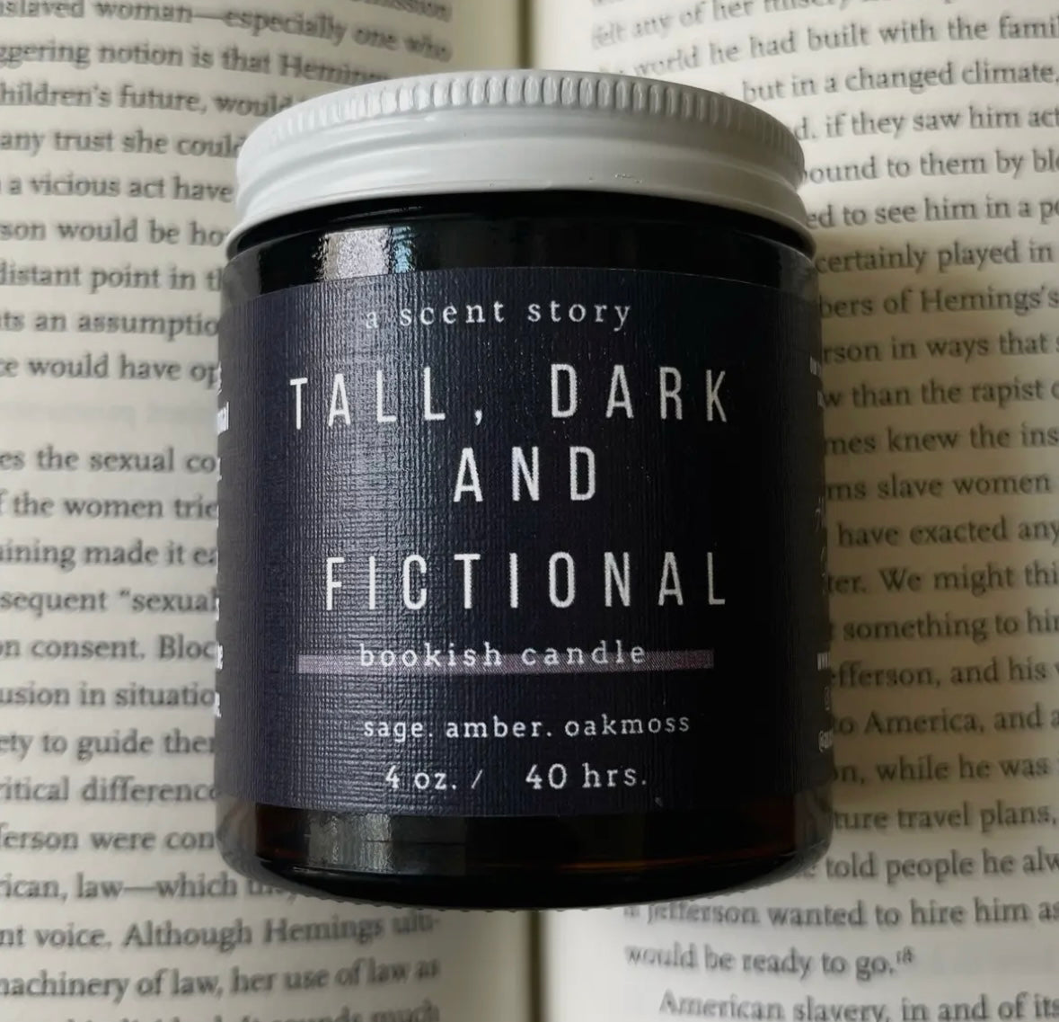 Bookish Themed Candle