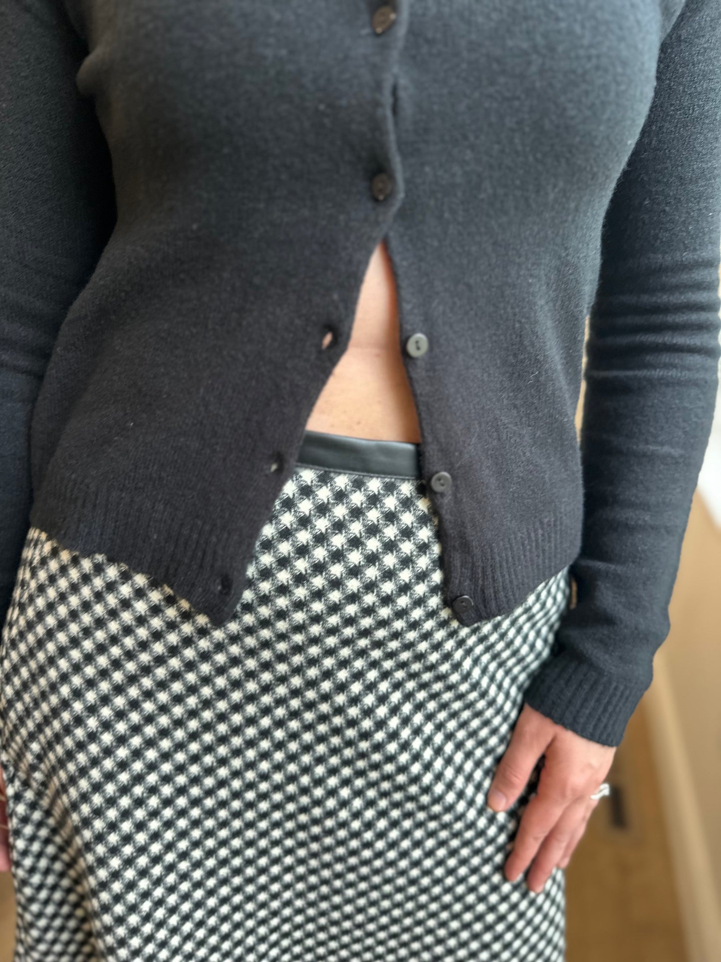Germantown Checkered Midi Skirt