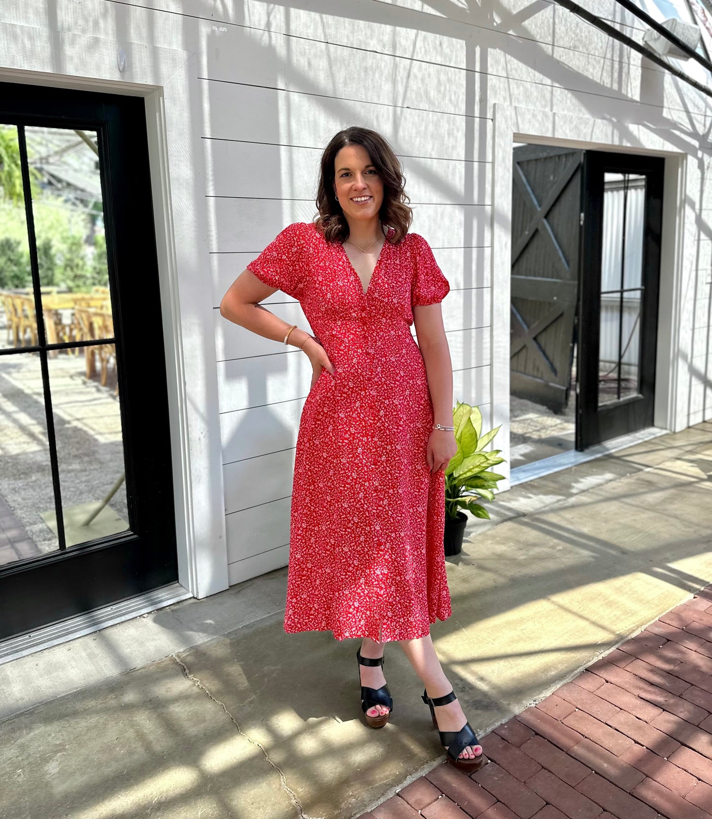 Alexandria Ditsy Floral Dress