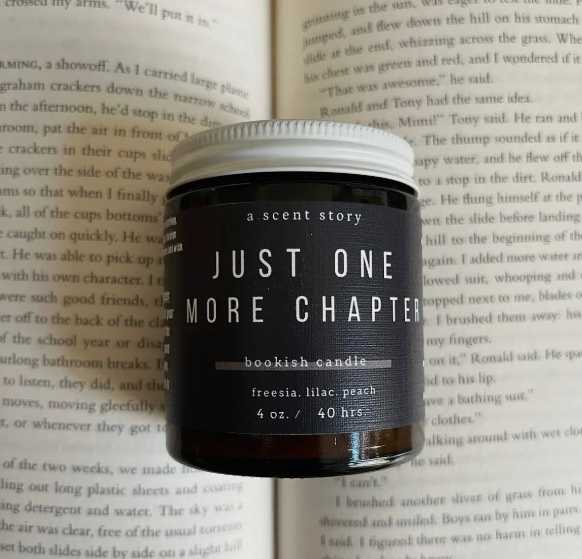 Bookish Themed Candle