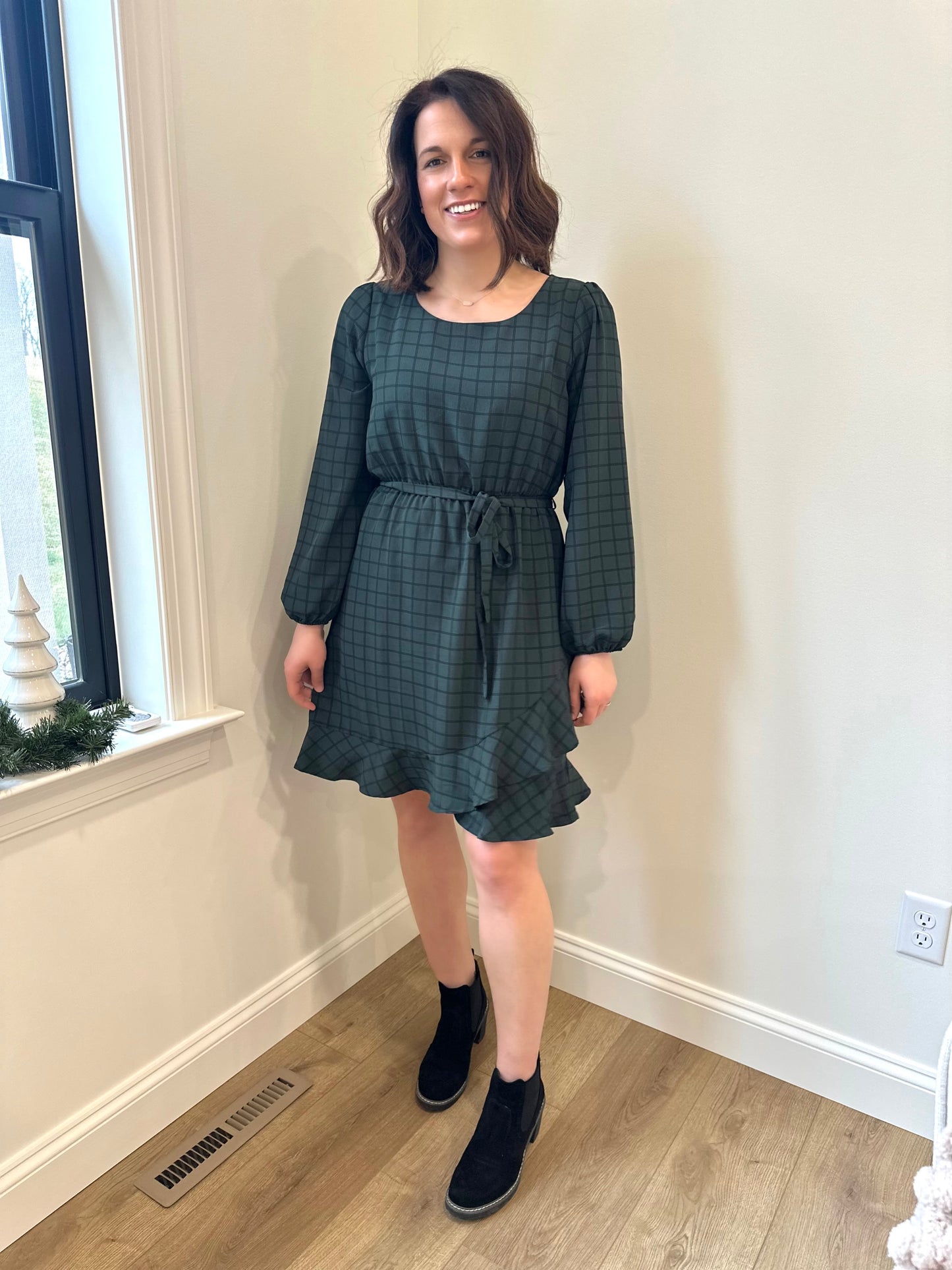 Walworth Tie Grid Dress