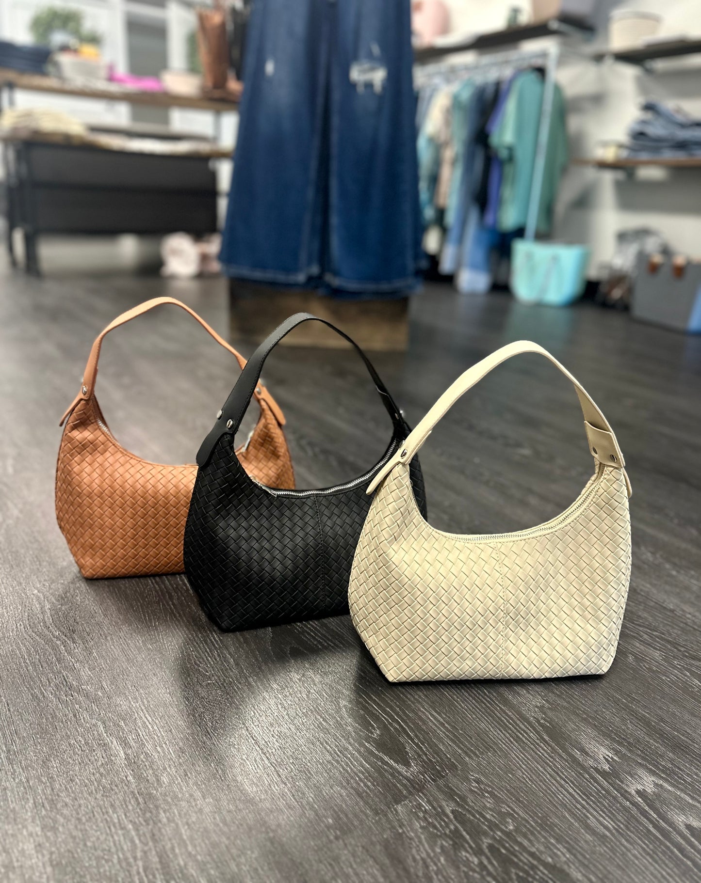 Woven Weave Underarm Shoulder Bag