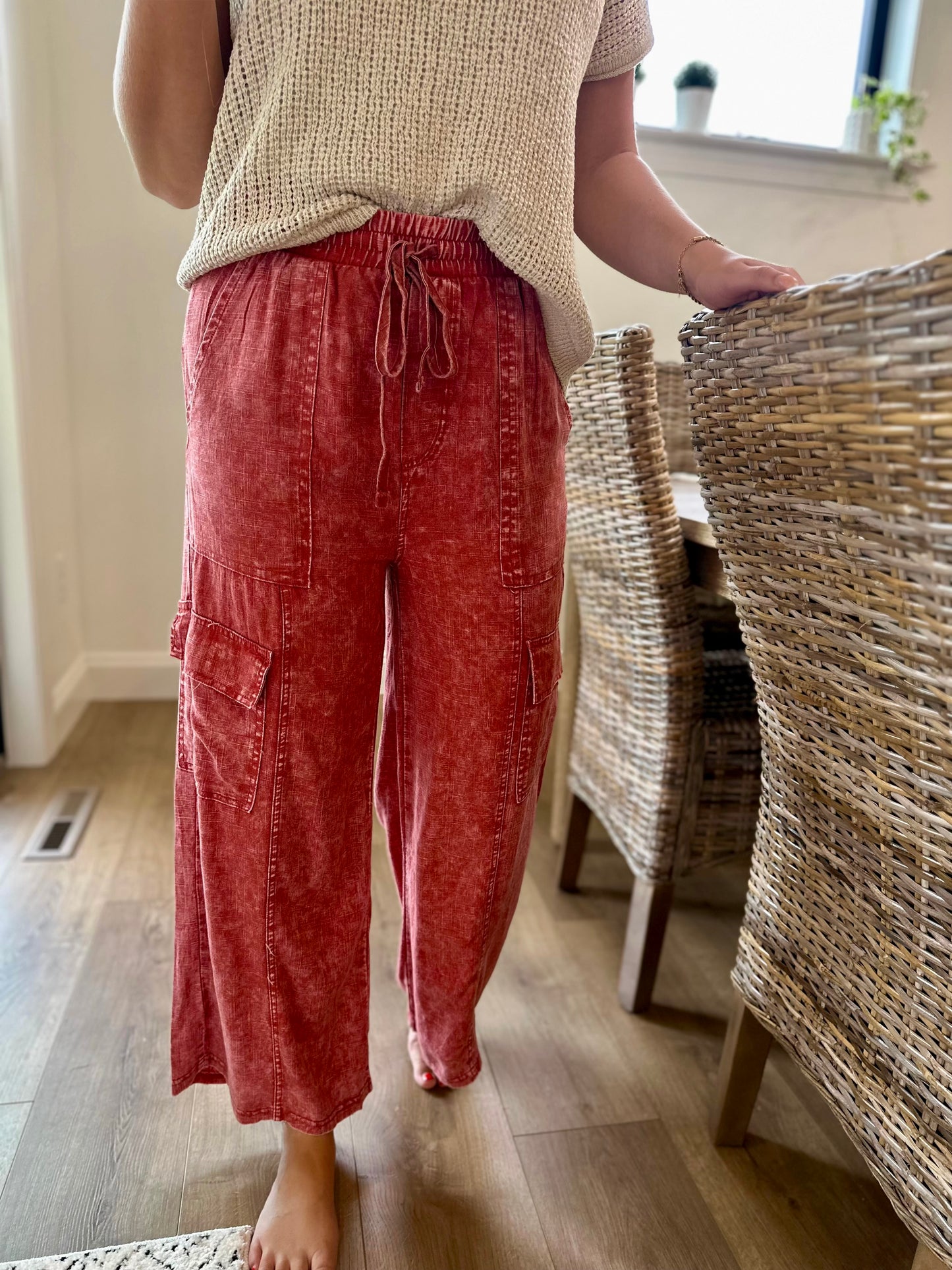 Valdosta Washed Linen Pants