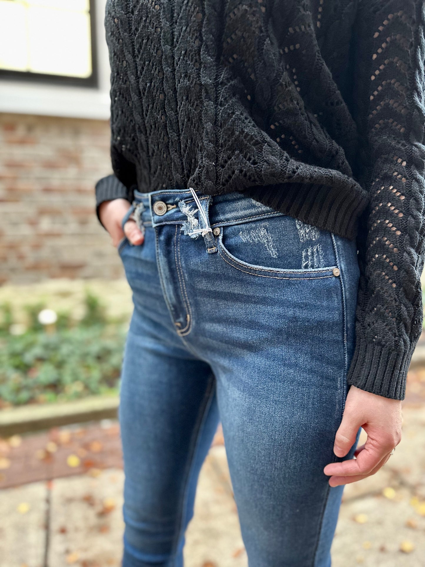 Kancan Eleanor High Rise Ankle Skinny Jeans
