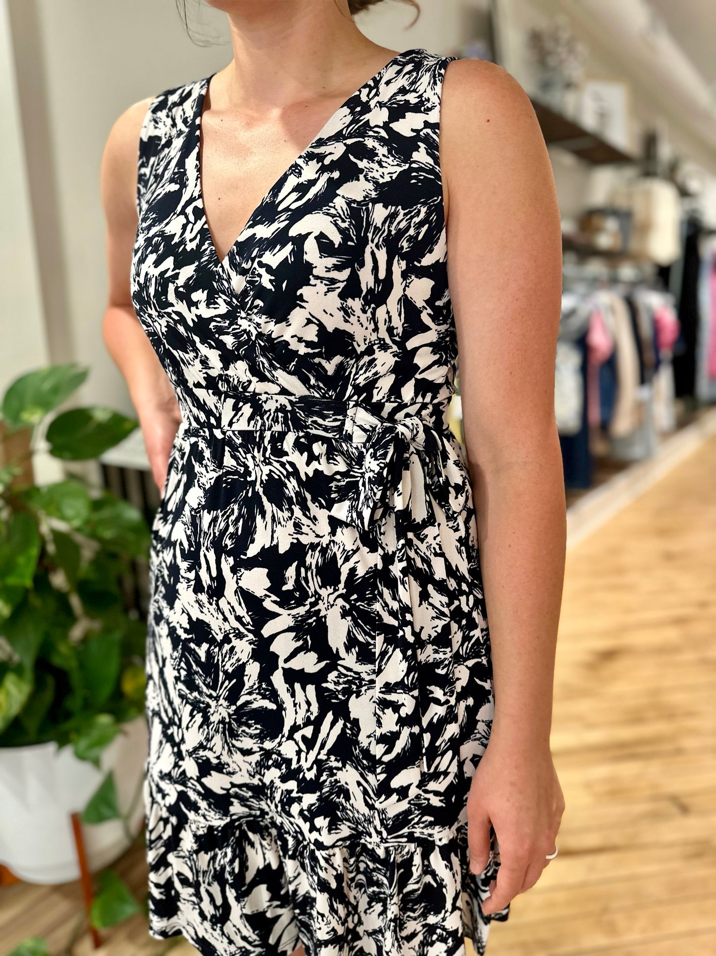 Wheatcroft Abstract Wrap Dress