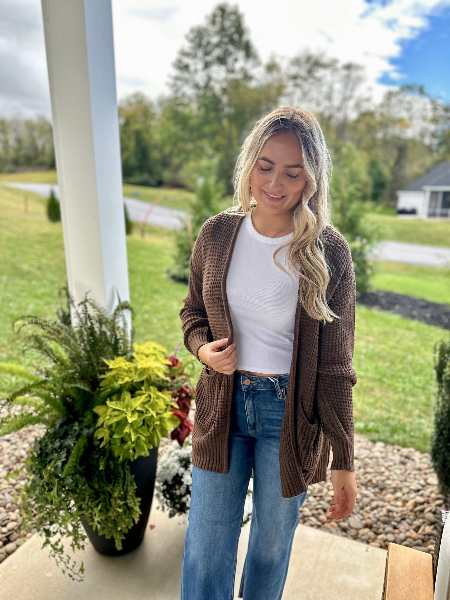 Putnam Waffle Knit Cardigan
