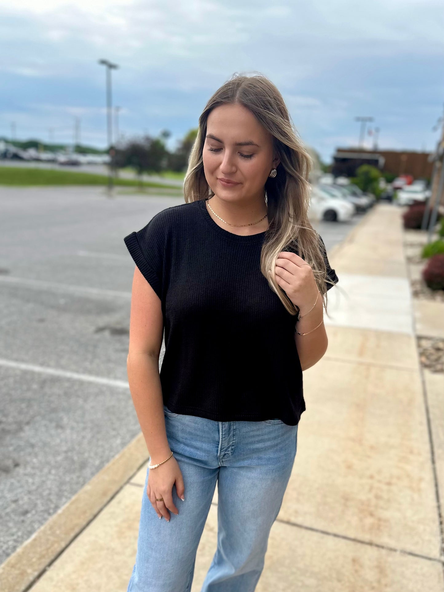 Casual Grace Short Sleeve Top