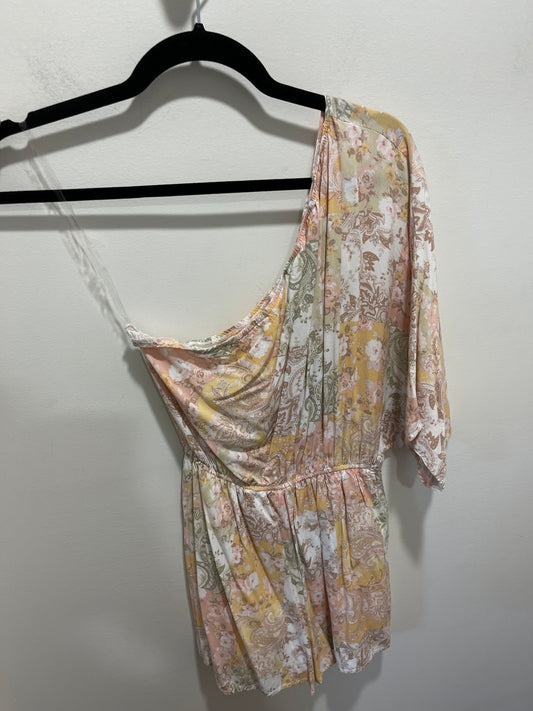 Piper Paisley One Shoulder Romper