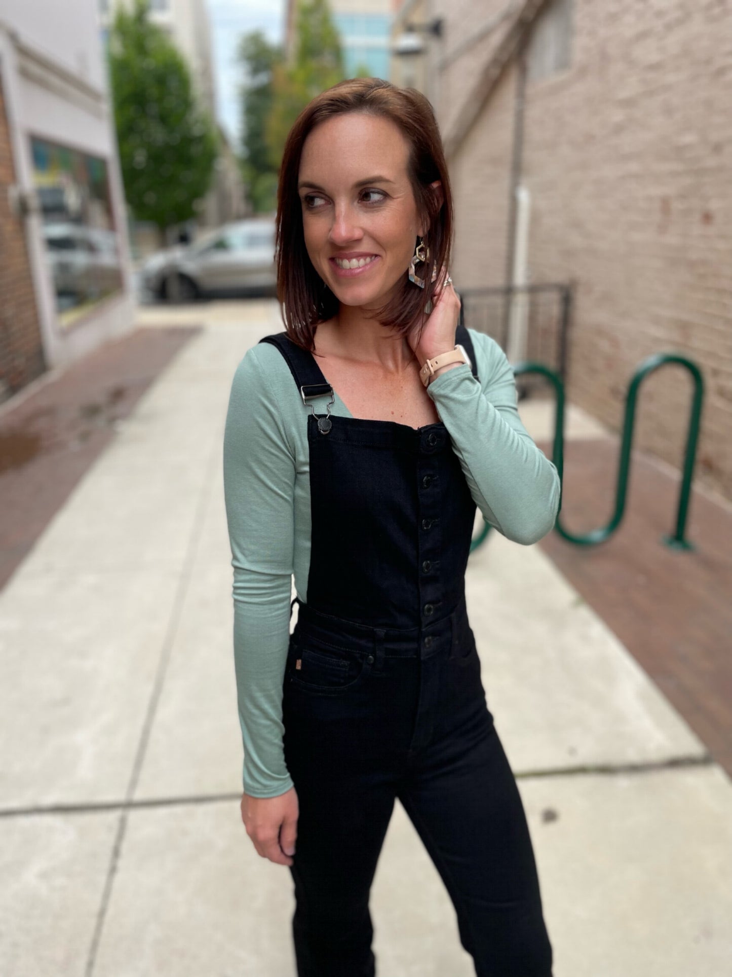 Jasmine Judy Blue Control Top Overalls