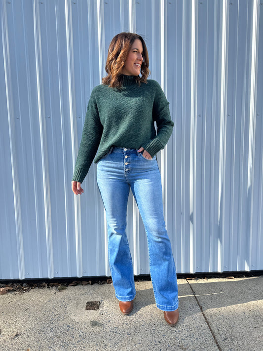 Risen Laura High Rise Bootcut Jeans