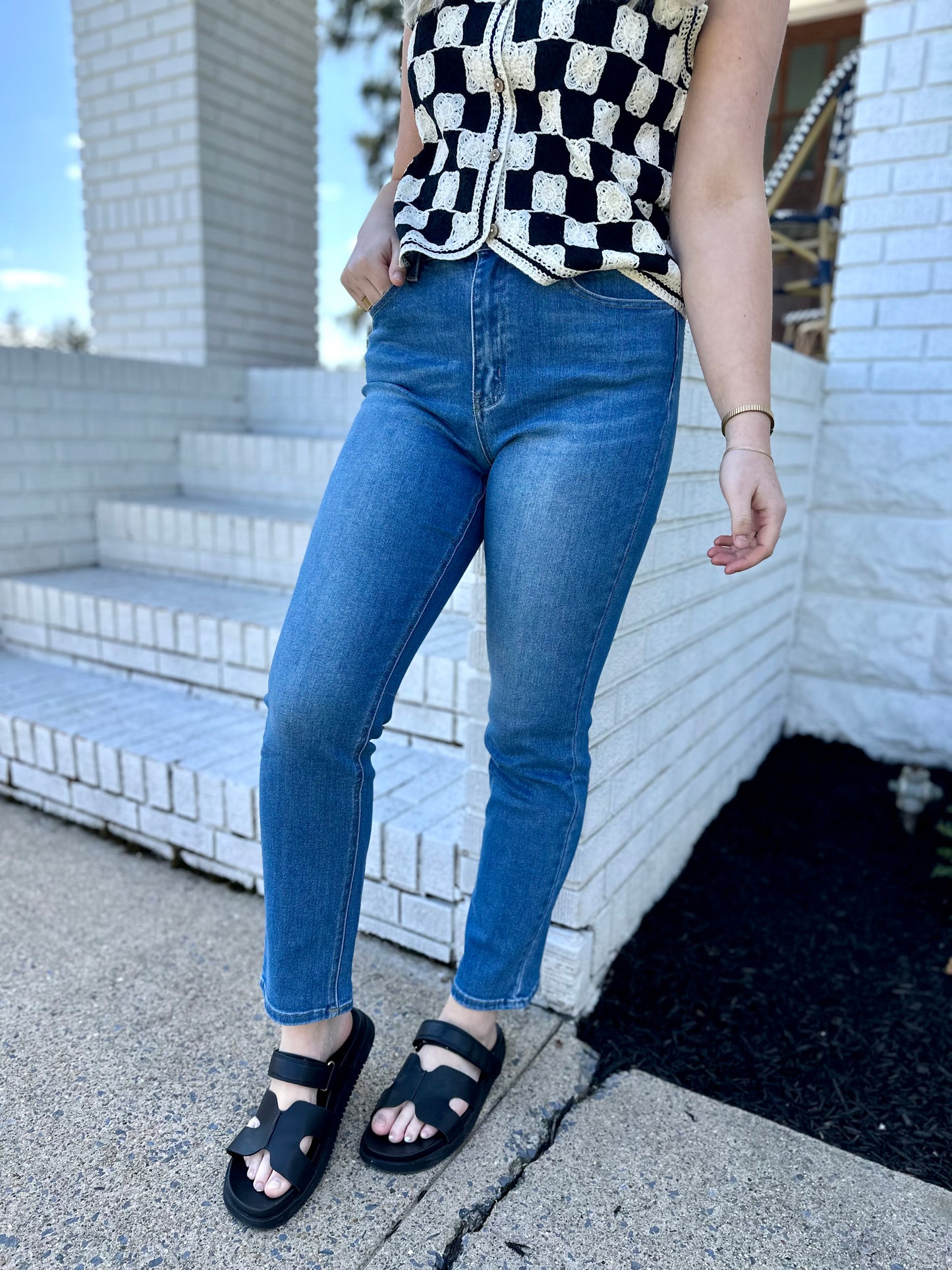 KanCan Tessa High Rise Slim Straight
