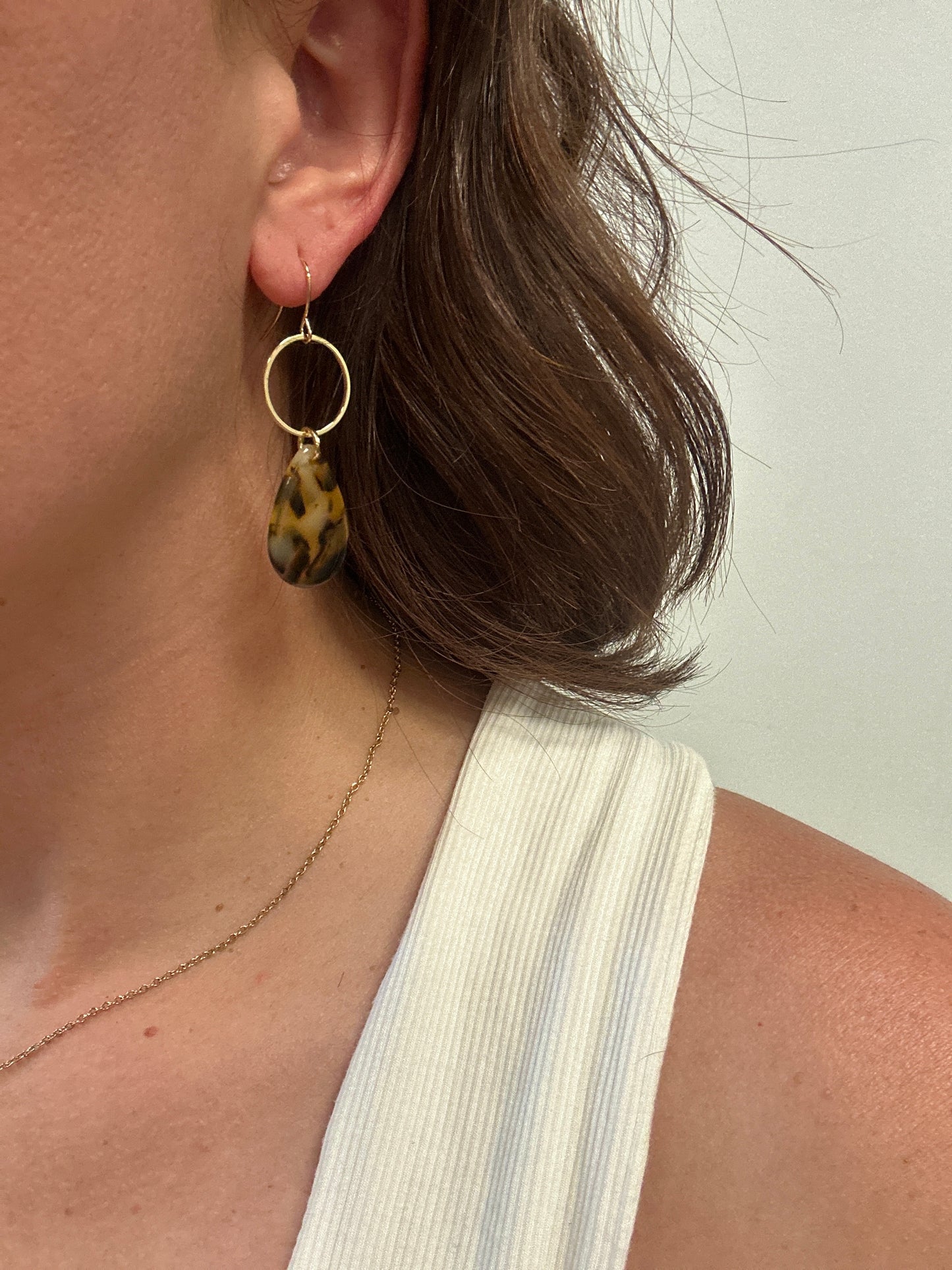 Acetate Teardrop Earrings