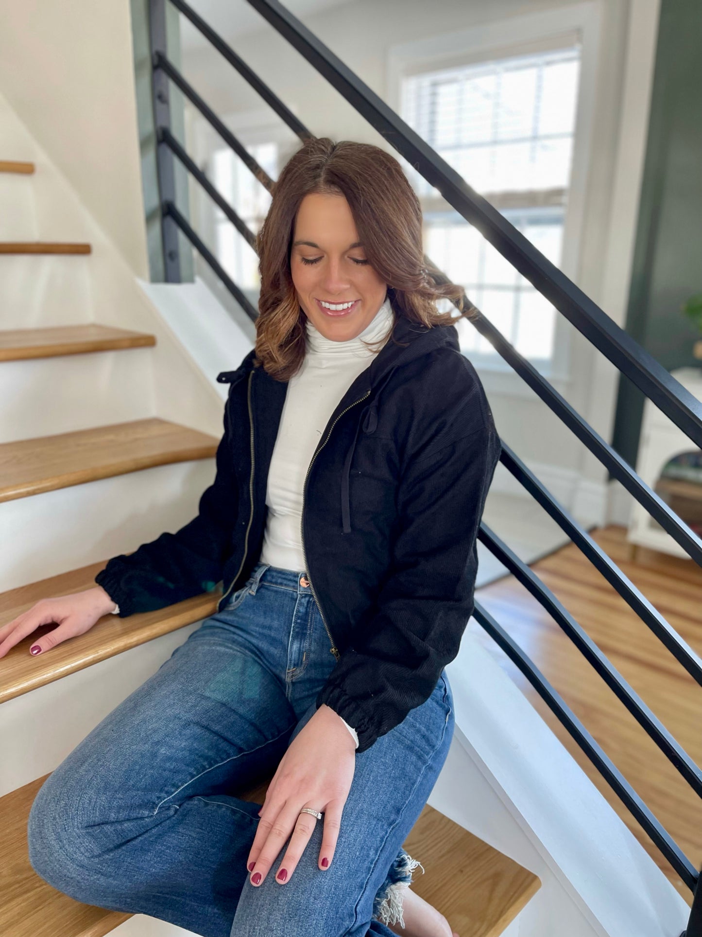 Forks Corduroy Zip Up Jacket