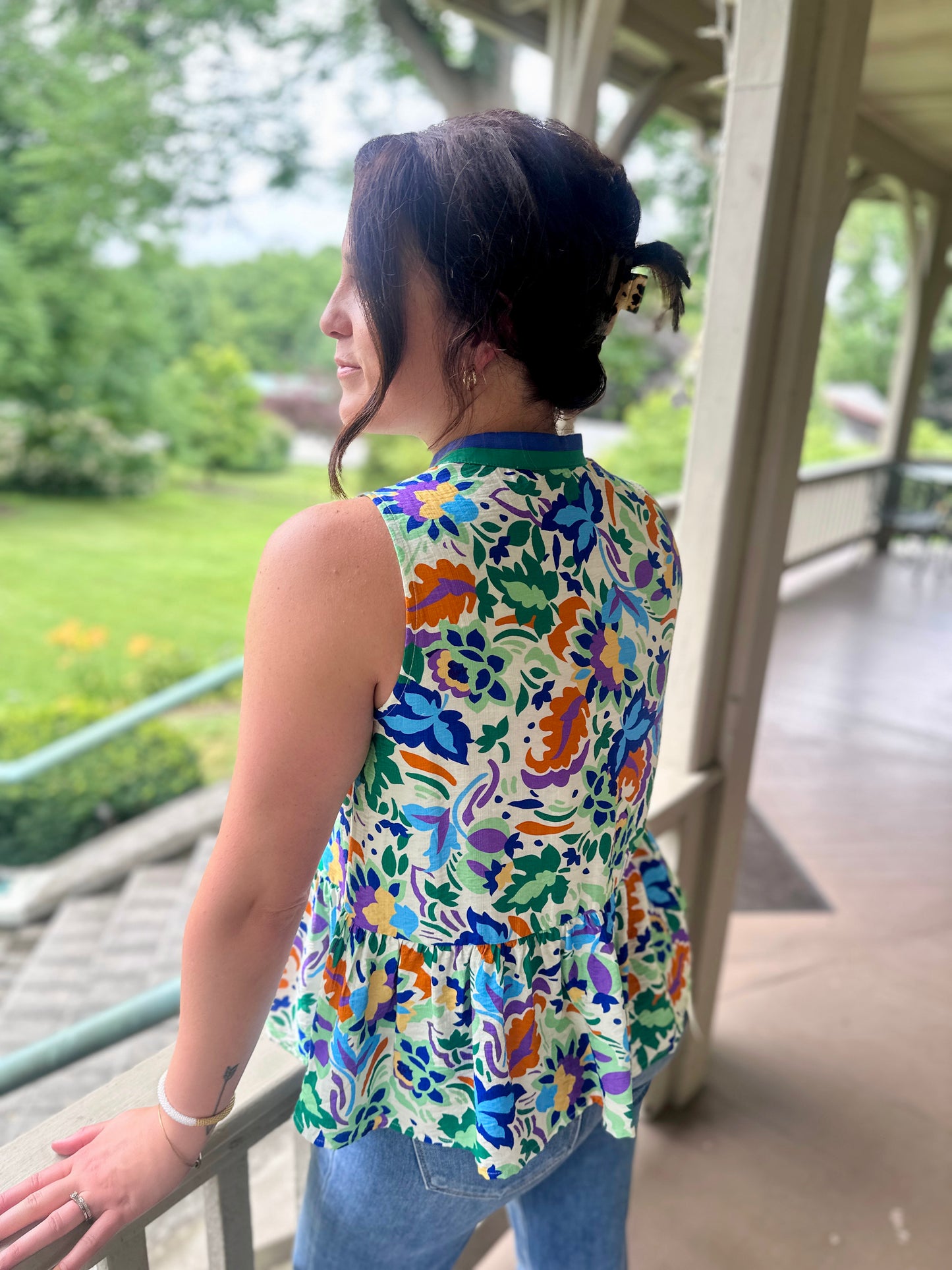 Sun Valley Floral Tank Top