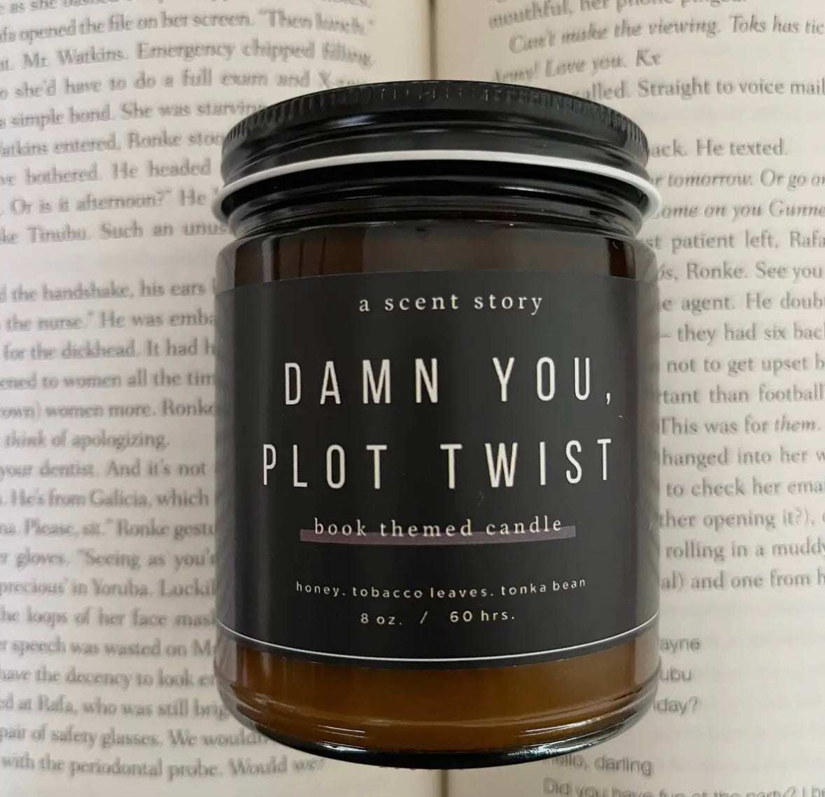 Bookish Themed Candle