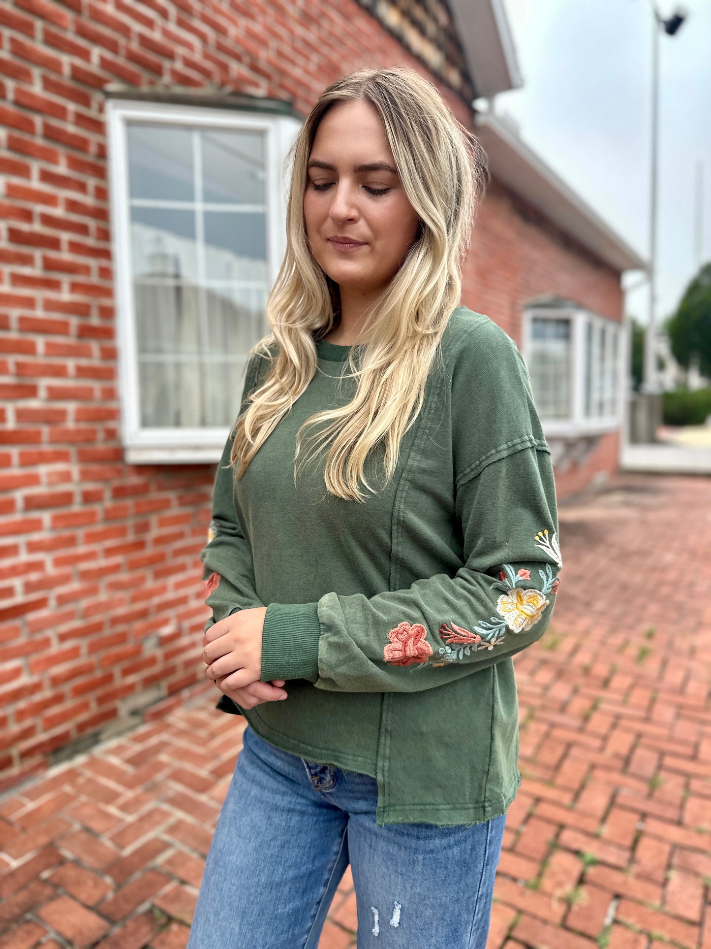 Merrimack Floral Embroidered Sweater