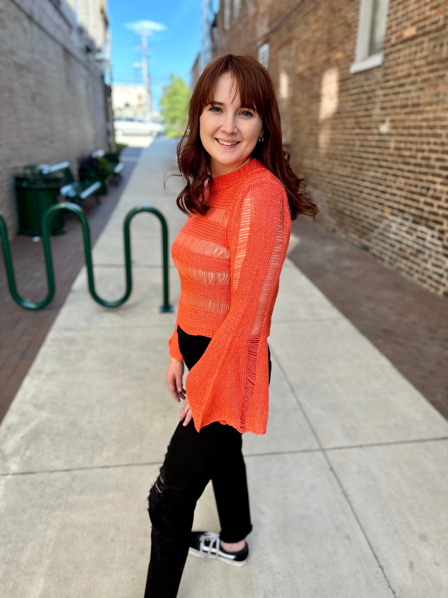 Wilson Bell Sleeve Crop Sweater