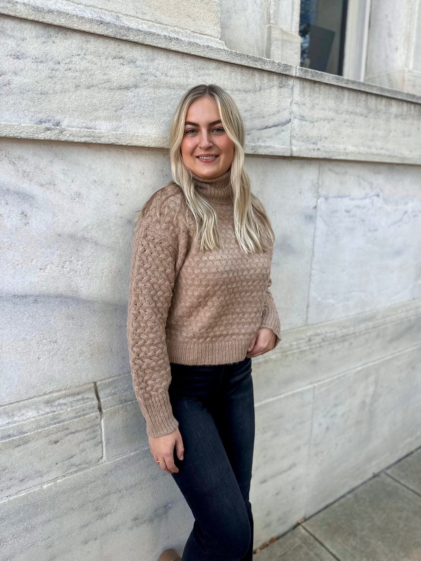 Malo Textured Turtleneck Sweater