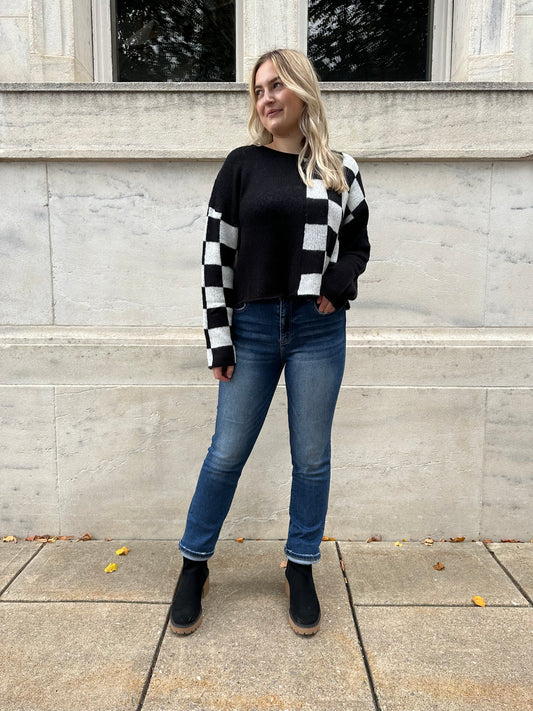 Risen Lago High Rise Straight Jeans