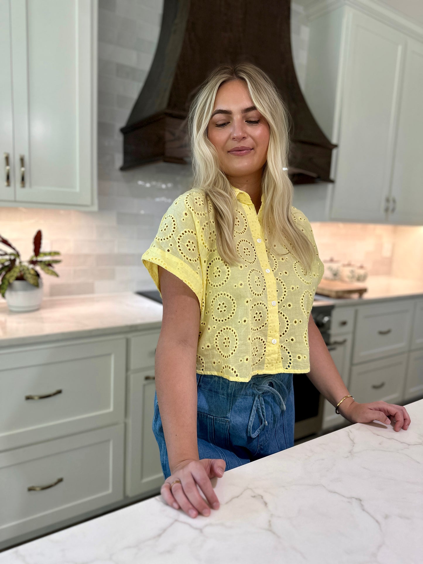 Marana Eyelet Top
