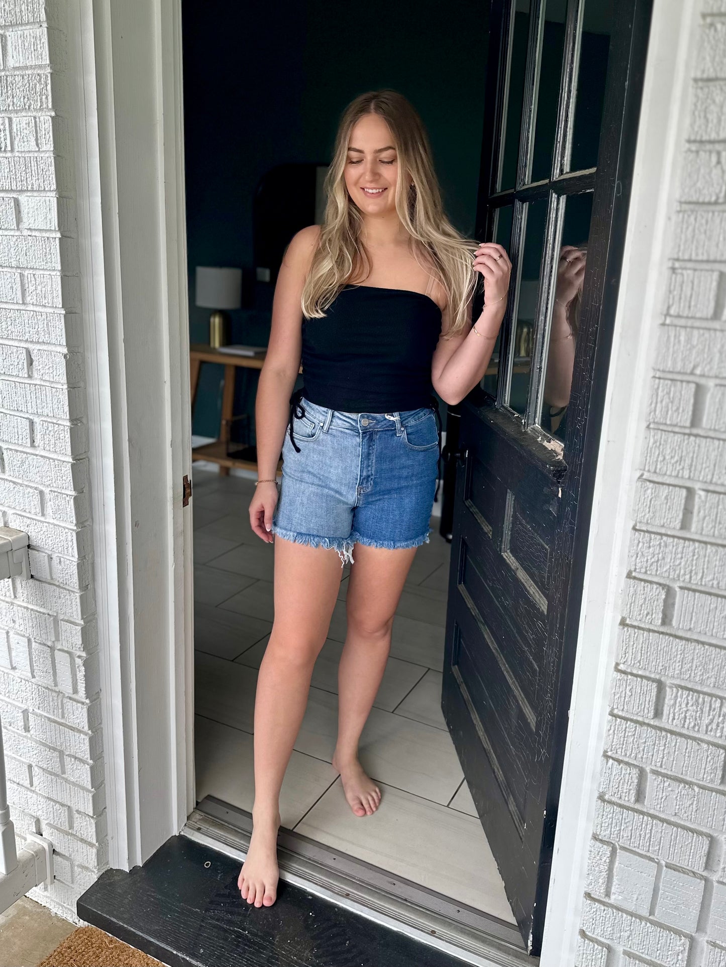 Risen High Rise Two Tone Shorts