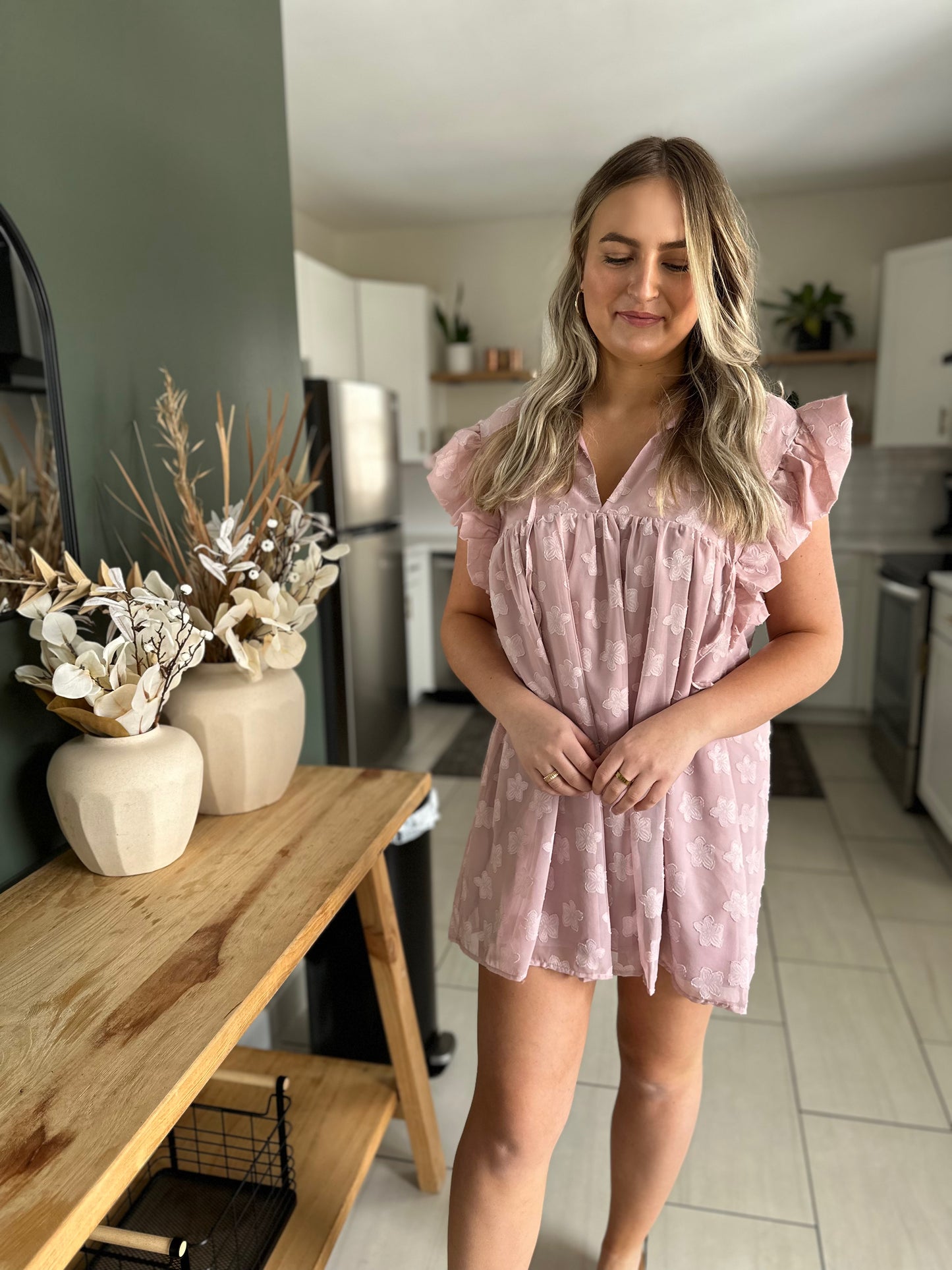 Fairview Flutter Sleeve Dress