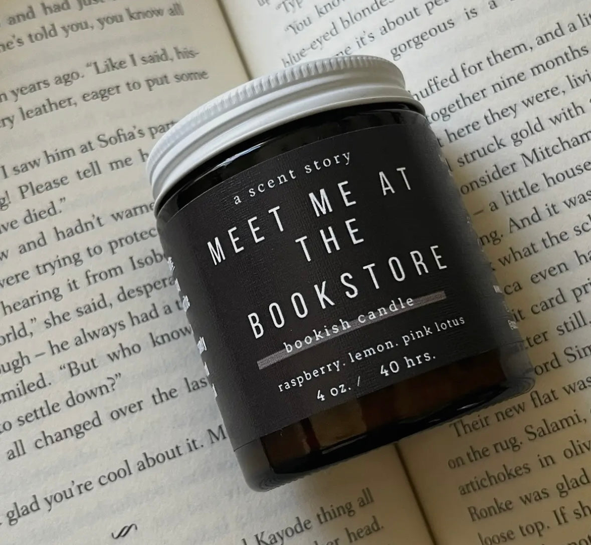 Bookish Themed Candle