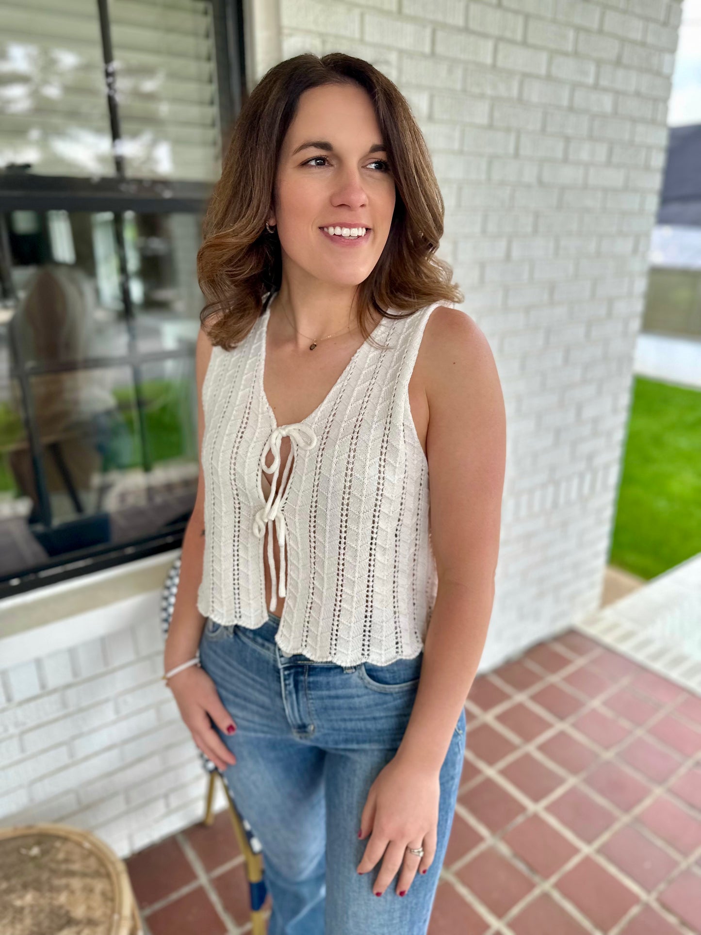 Fircrest Wavy Knit Vest