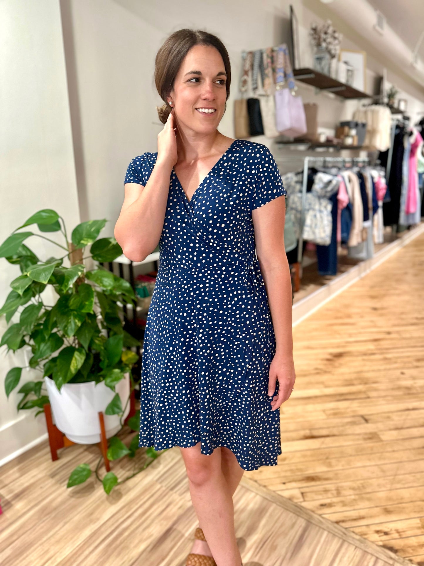 Kenton Vneck Wrap Dress