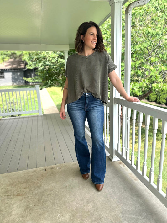 Risen Freeburn High Rise Bootcut Jeans