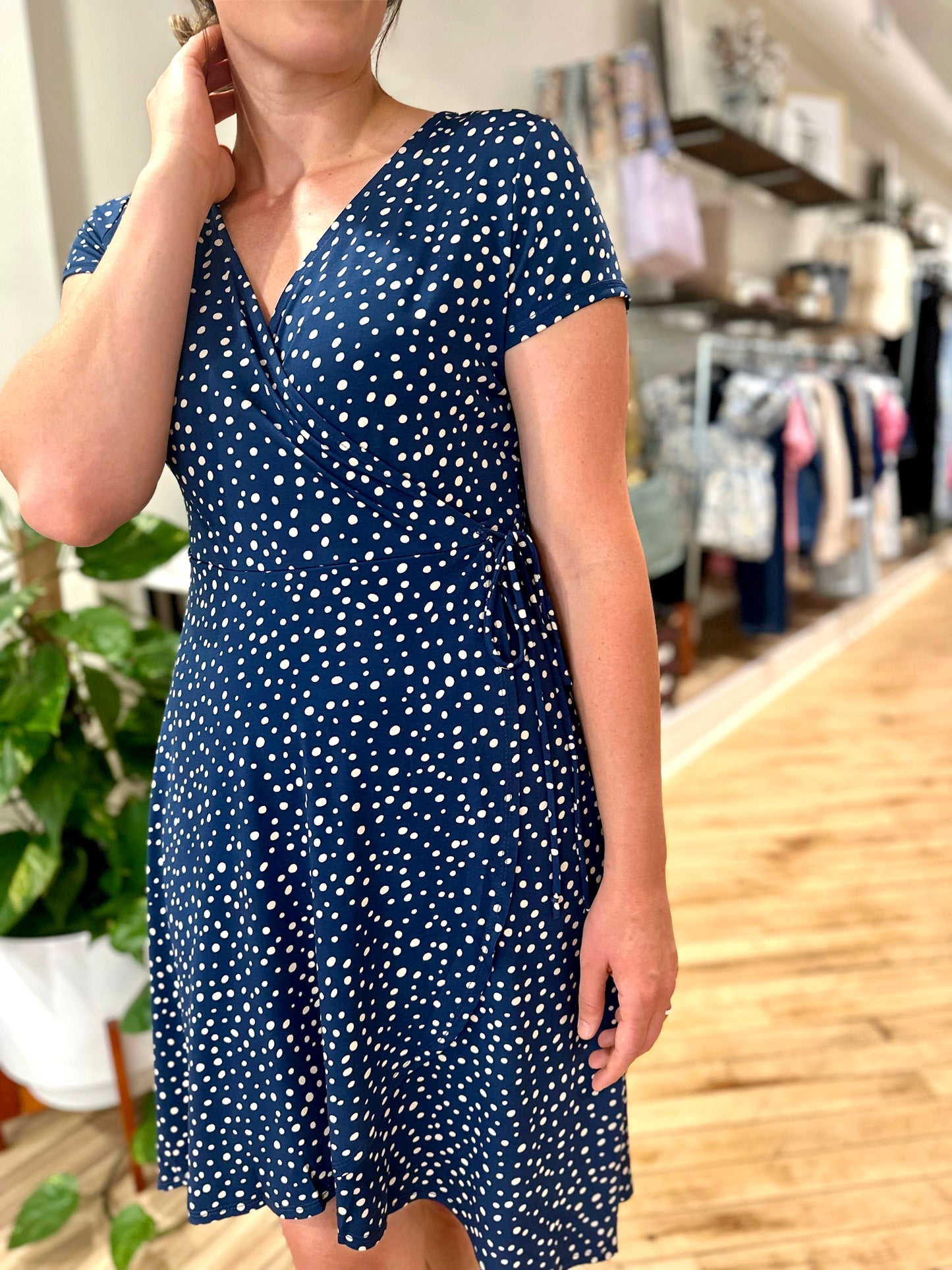 Kenton Vneck Wrap Dress