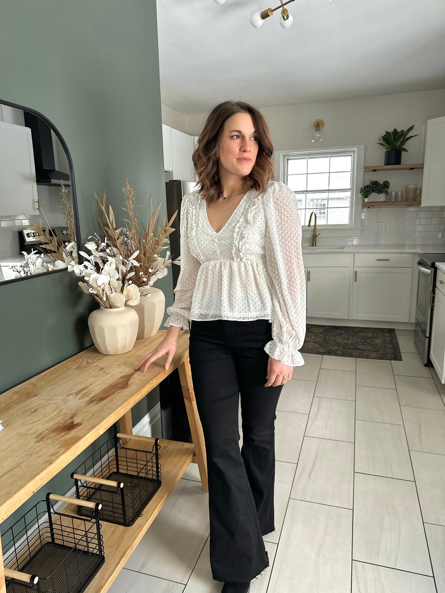 Burbank Polkadot Blouse