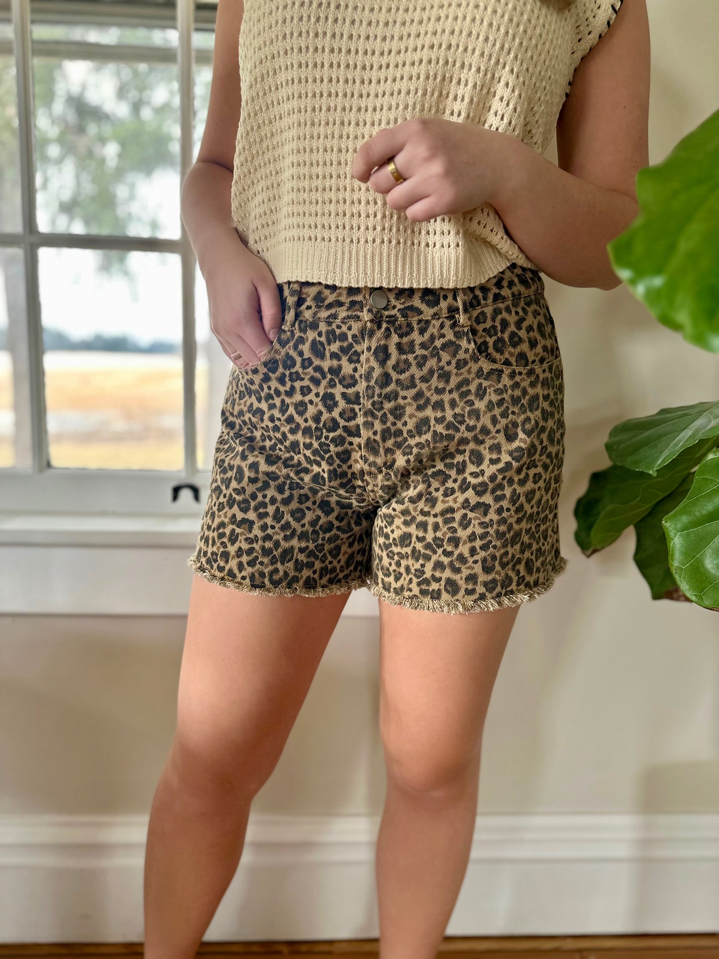 Hessville Leopard Shorts