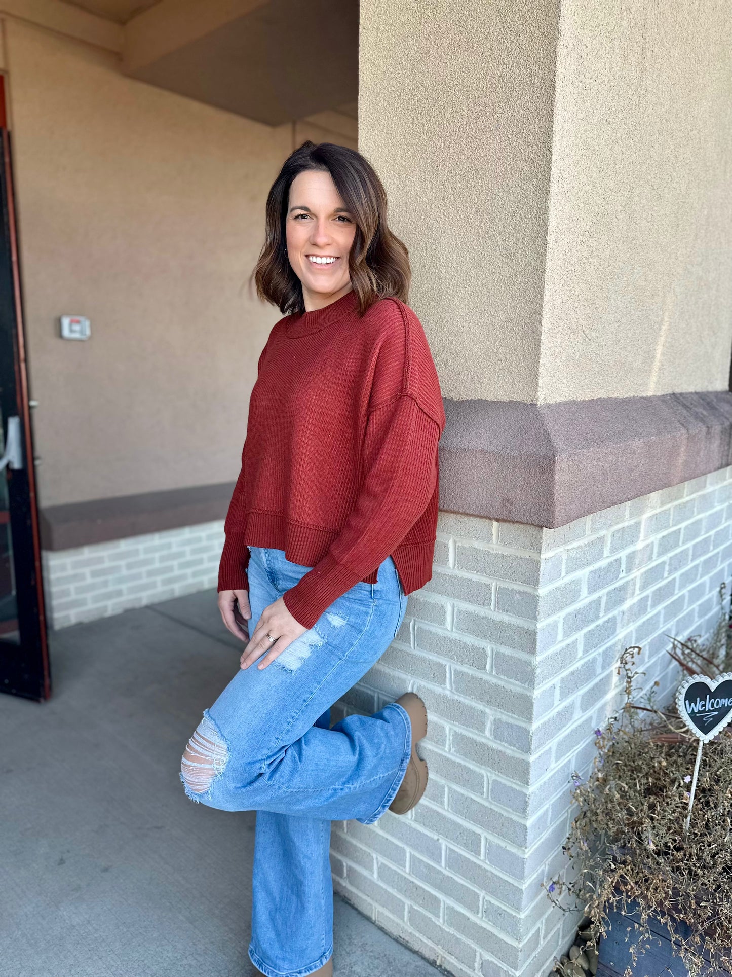 Hopkinsville Two Tone Sweater