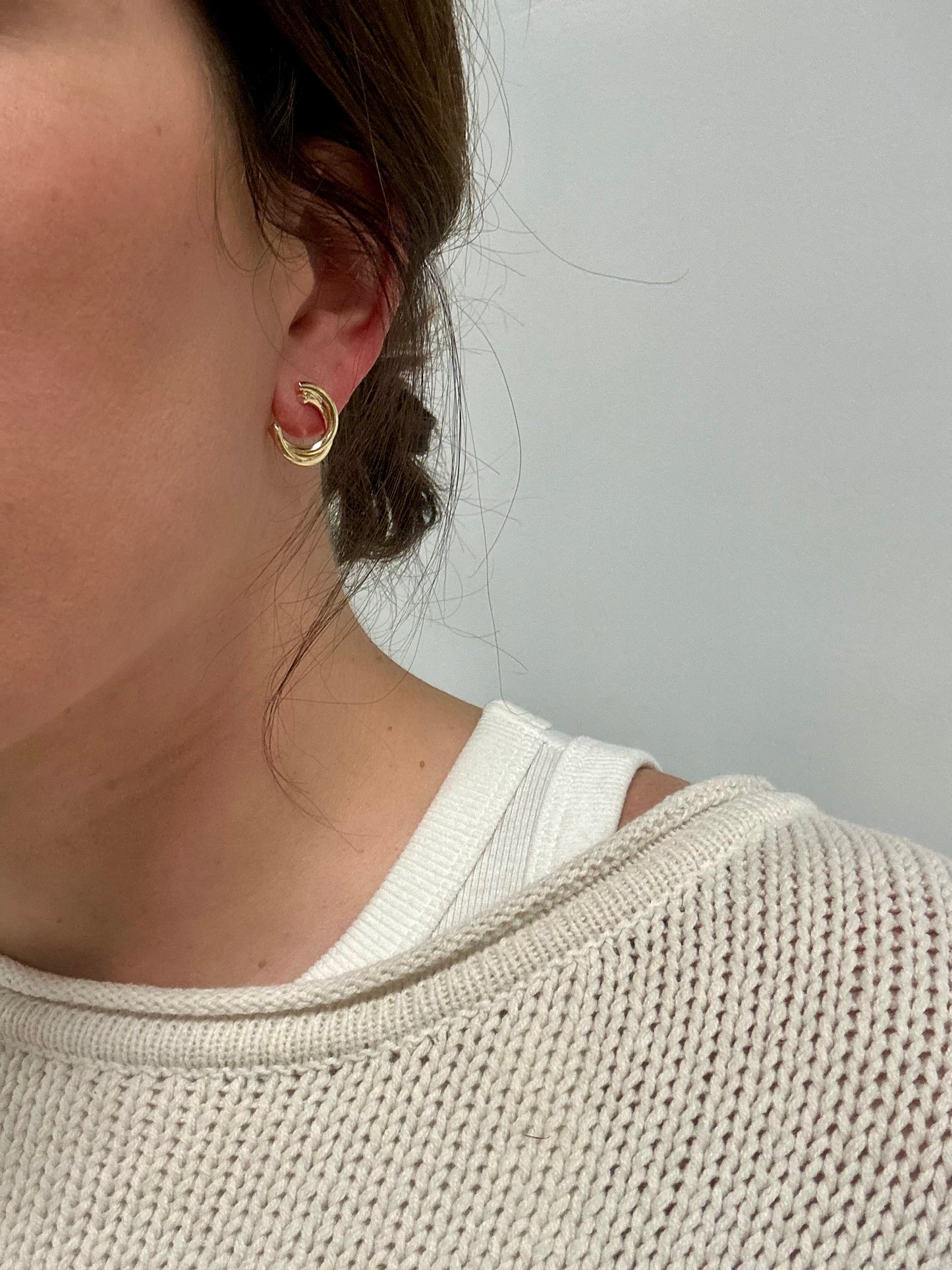 Layered U Shape Earrings