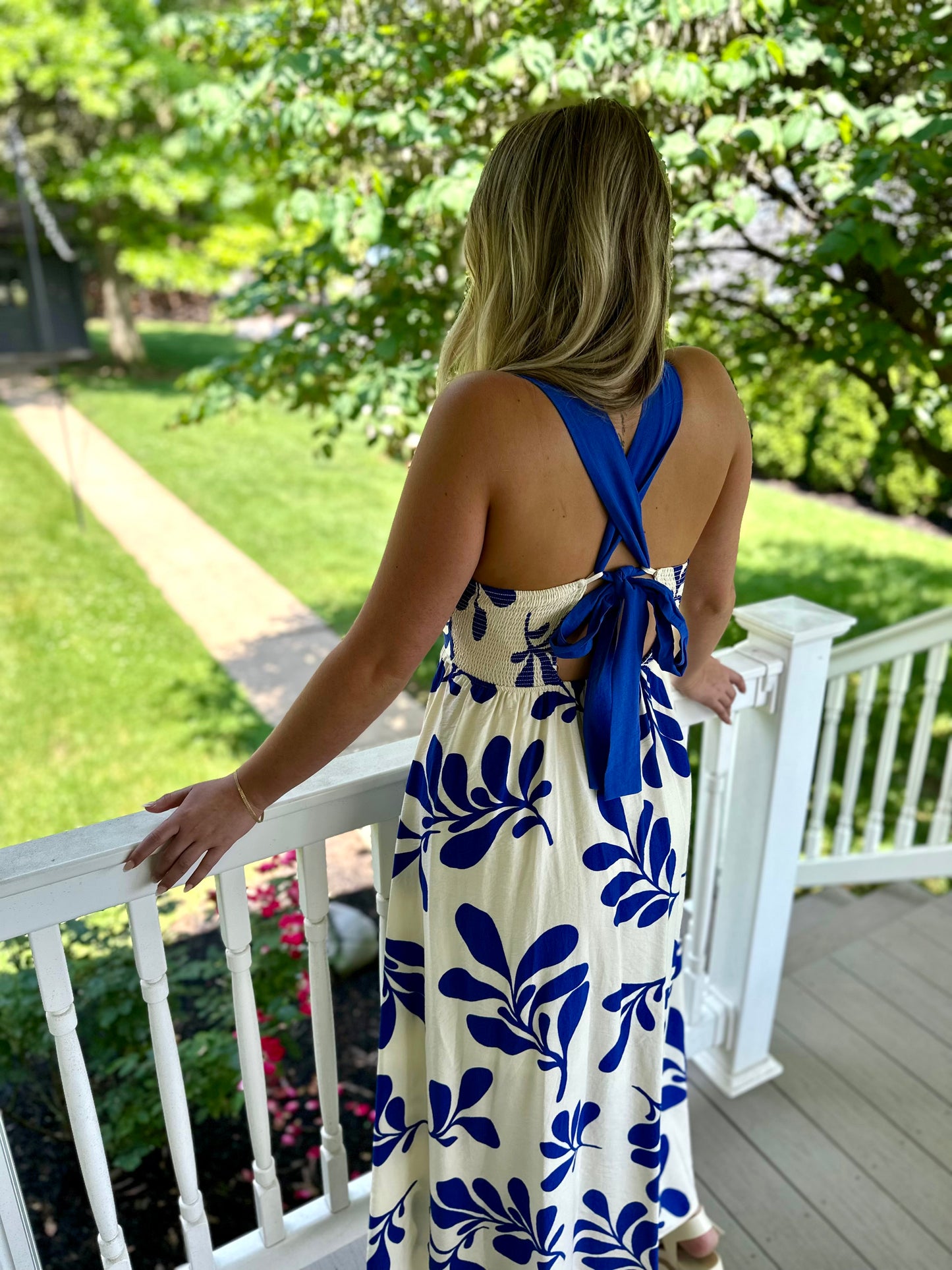 Lavalette Leaf Print Dress