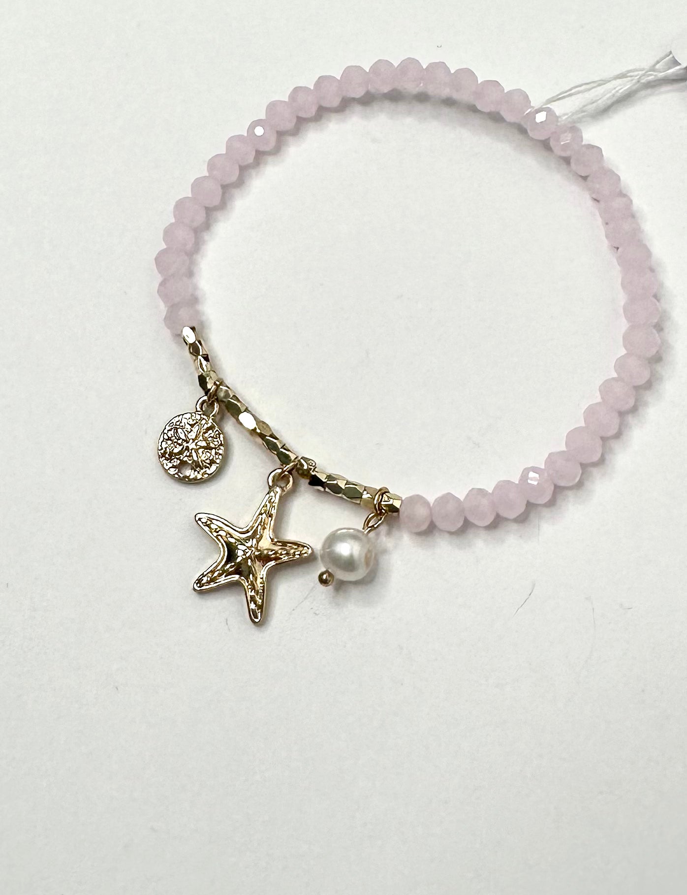 Starfish & Pearl Bead Bracelet