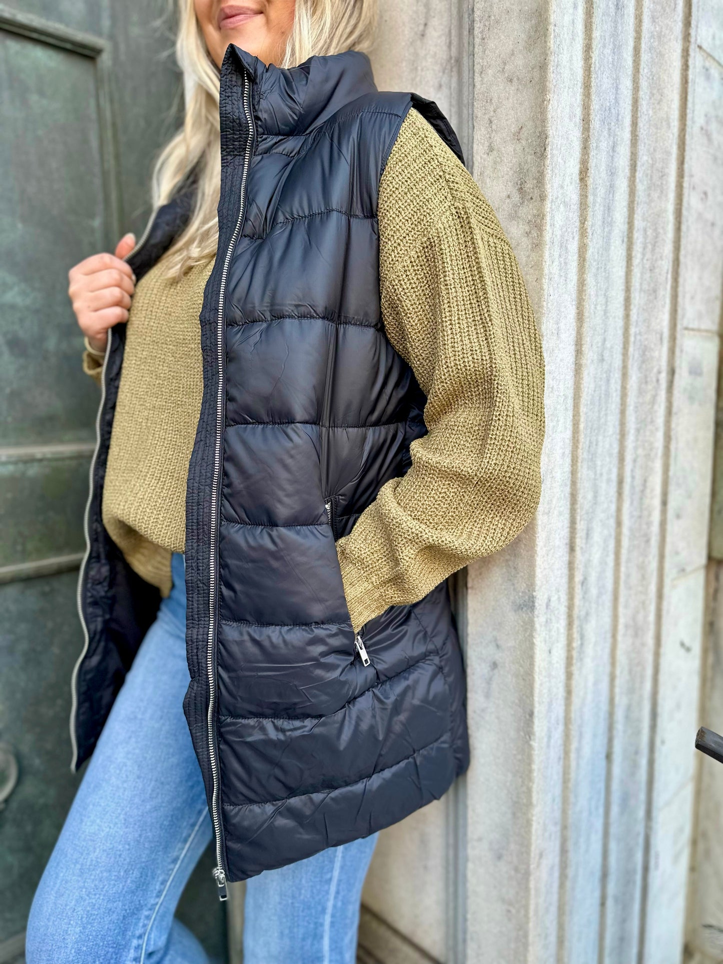 Republic Longline Puffer Zest