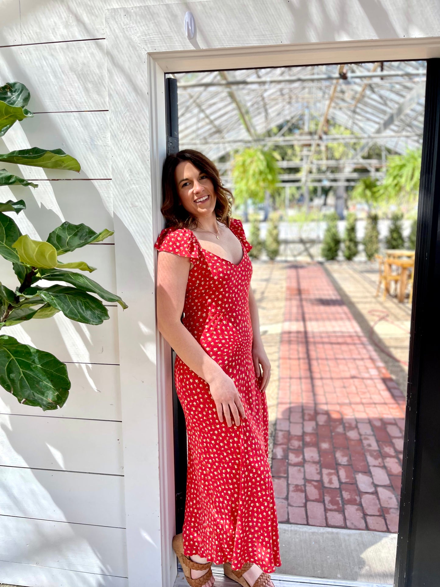 Cope Floral Midi Dress