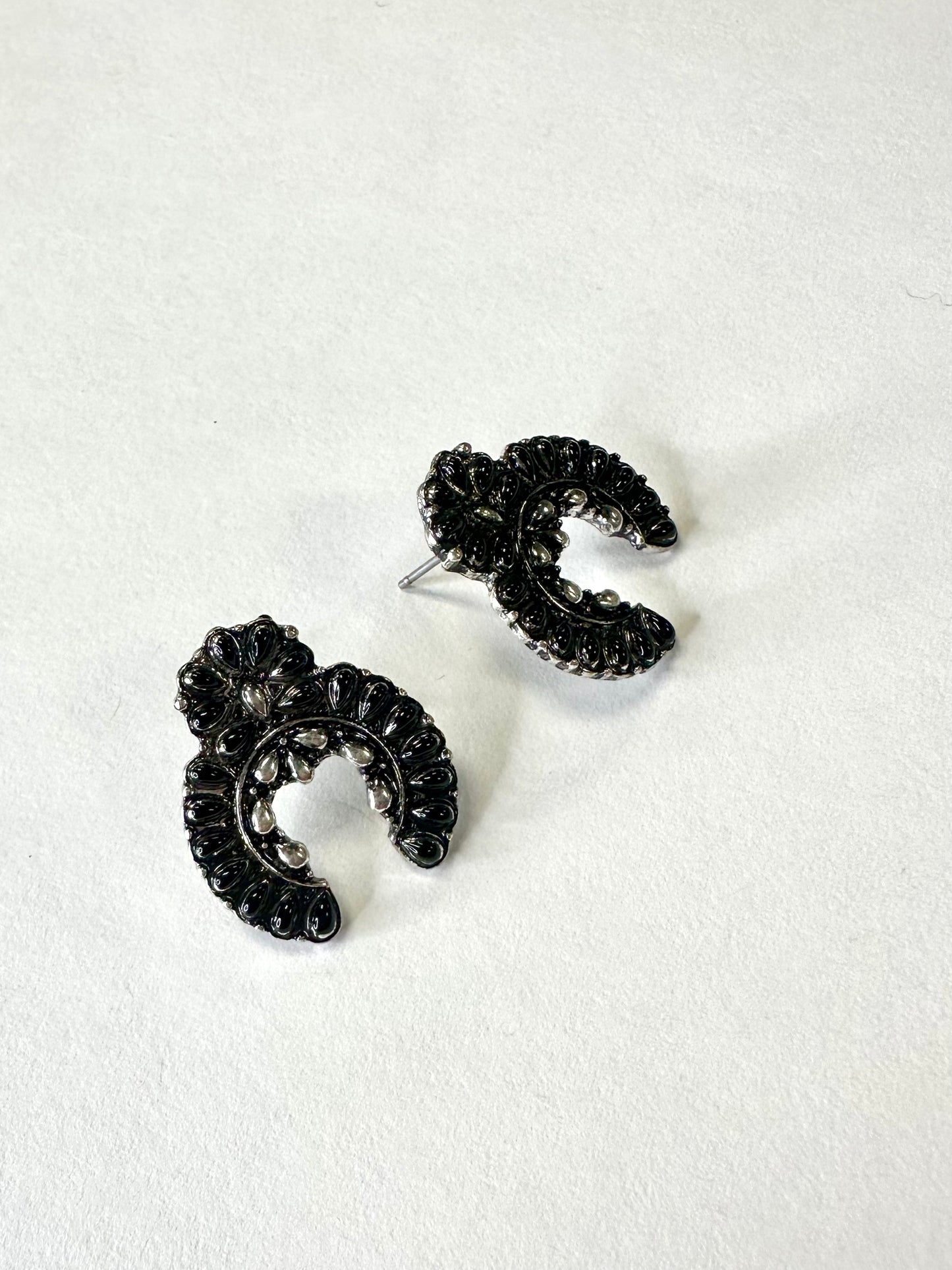 Squash Blossom Stone Earrings